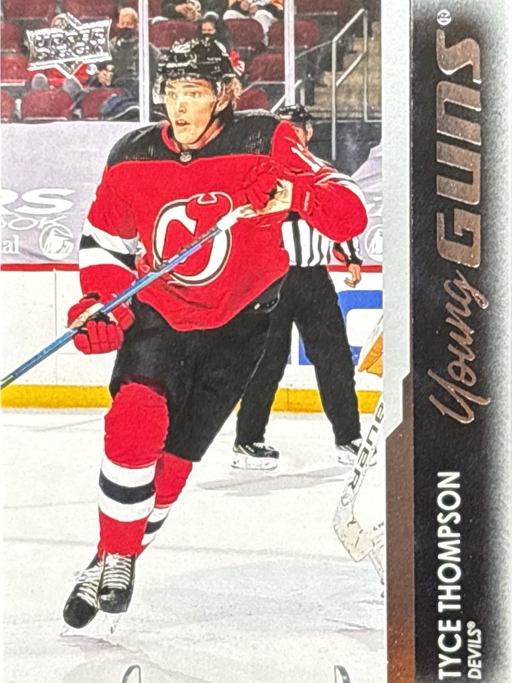 Upper Deck Young Guns Tyce Thompson Hockey Trading Card